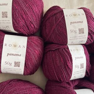 Rowan Panama Textured Yarn Lot 10 Skeins Viscose Cotton Linen Blend Made Italy